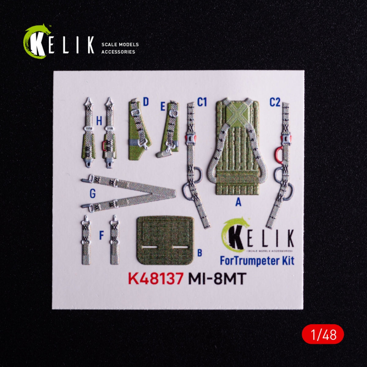 Kelik K48137 Mi-8MT - interior 3D decals for Trumpeter kit 1/48