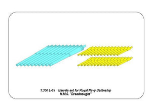 Aber 350L-65 Set of Barrels for H.M.S. Dreadnought battleship: 12&amp;#39;&amp;#39; Mk.X BLx 10pcs., 12cwt QF Mk I x 26pcs. 1/350 – Bild 6