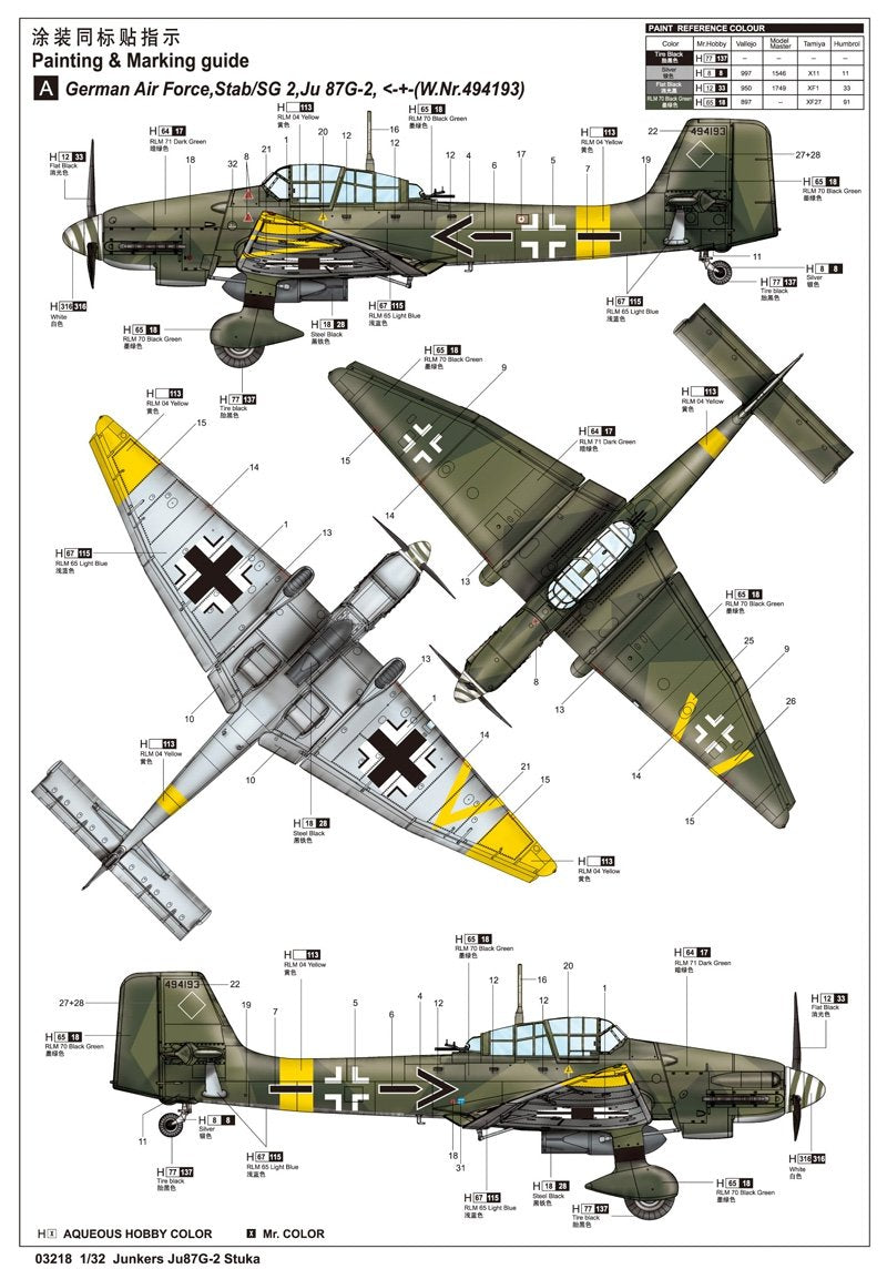 Trumpeter 03218 Junkers Ju 87G-2 Stuka 1/32 – image 4