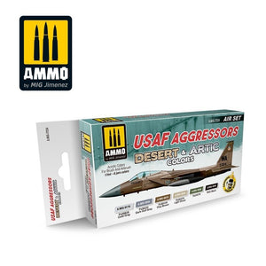 AMMO of Mig Jimenez 7234 USAF AGGRESSORS DESERT &amp;amp; ARTIC COLORS SET 6x17ml