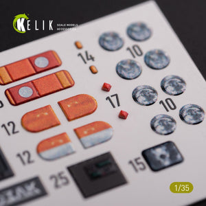 KELIK K35022 Kozak-001 Ukrainian MRAP 3D decals for ICM kit 1/35 – immagine 7
