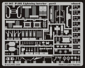 Eduard 32567 P-38L interior TRUMPETER 02227 1/32 – immagine 2