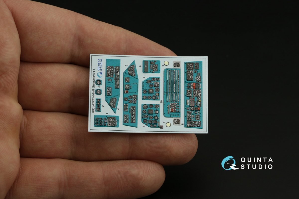 Quinta Studio QDS-48382 Mi-8MT 3D-Printed &amp;amp; colored Interior on decal paper (Trumpeter) (Small version) 1/48 – image 4