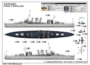 Trumpeter 06734 HMS Cornwall 1/700 – zdjęcie 4