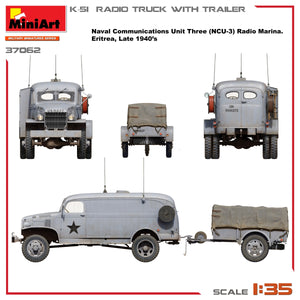 Miniart 37062 K-51 RADIO TRUCK WITH TRAILER 1/35 – Bild 6