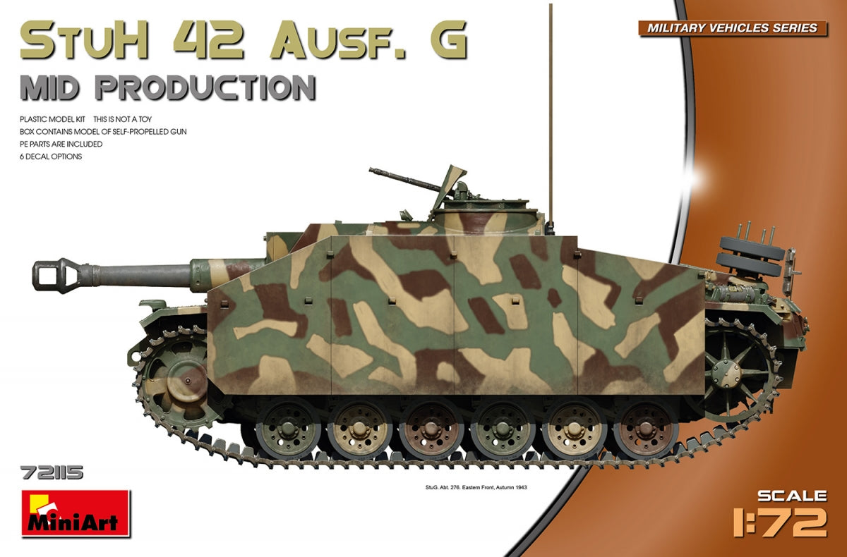MiniArt 72115 StuH 42 Ausf. G MOYENNE PRODUCTION 1/72