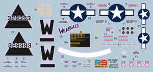 RS Models 94031 Lockheed P-38 J-15 - LO Wrangler (D-Day Edition) 1/72 – immagine 3