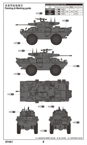 Trumpeter 07441 V-150 Commando w/20mm cannon 1/72 – immagine 3