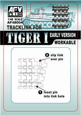 Chenilles Afv Club 48004 pour Tiger 1/48