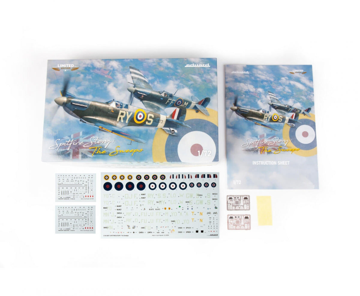 Eduard 2154 SPITFIRE STORY: The Sweeps DUAL COMBO for 2154 1/72