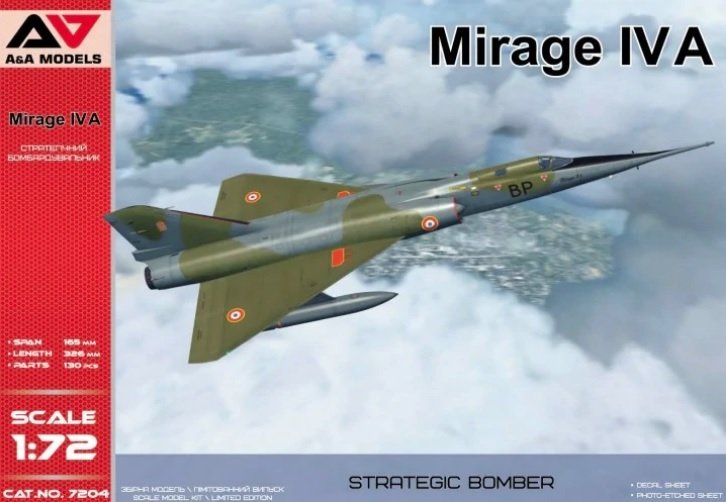 Maquette A&amp;A Models 7204 Mirage IV A 1/72