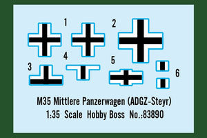 Hobby Boss 83890 M35 Mittlere Panzerwagen (ADGZ-Steyr) 1/35 – image 3