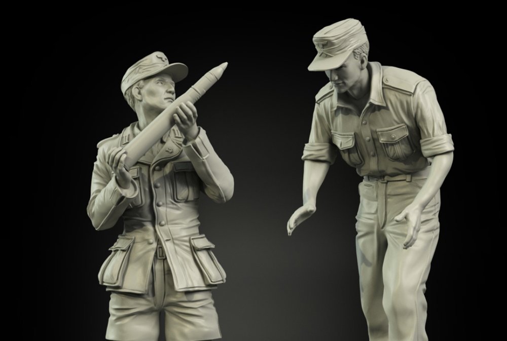 Panzer Art FI35-098 DAK tankers loading ammo set 1/35 – Bild 2