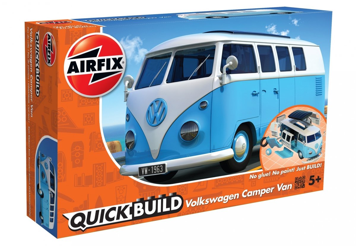 Airfix 6024 QUICK BUILD VW Camper Van blue – image 2
