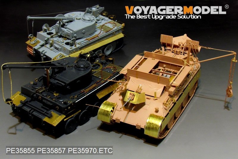 Voyager Model PE35970 WWII German Bergepanther Ausf.A (Late type,Panther G tool holders) Basic For MENG SS-015 1/35 – immagine 23