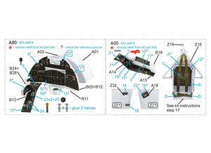 Quinta Studio QD24002 Hawker Typhoon (Car Door) 3D-Printed &amp;amp; coloured Interior on decal paper (Airfix) 1/24 – Bild 12