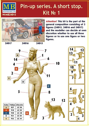 Master Box 24015 Pin-up series. A short stop. Kit No. 1 1/24 – immagine 2