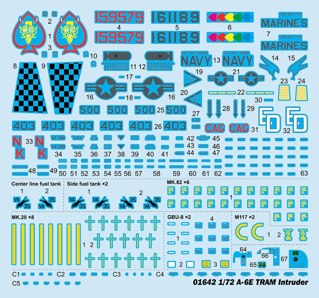 Trumpeter 01642 A-6E TRAM Intruder 1/72 – immagine 6