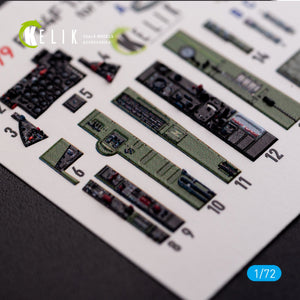 KELIK K72079 F-84F Thunderstreak interior 3D decals for Special Hobby kit 1/72 – Bild 6