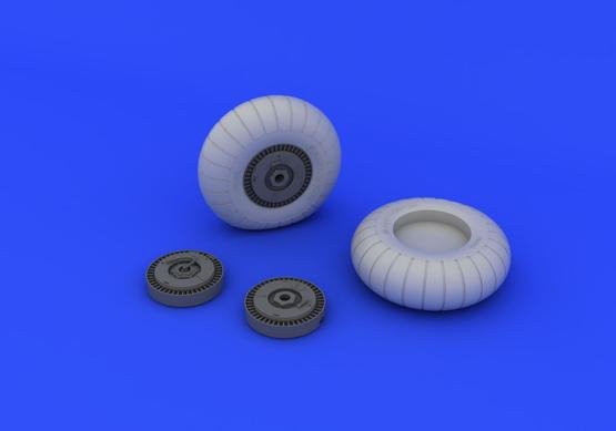Eduard 648244 Ju 88A wheels early 1/48 ICM – immagine 3