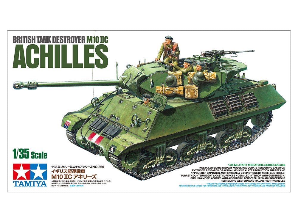 Tamiya 35366 British Tank Destroyer M10 II C 17pdr SP Achilles 1/35 – immagine 2