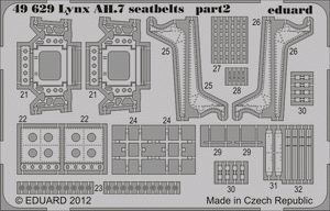 Eduard 49629 Lynx AH.7 seatbelts 1/48 (Airfix) – Bild 2