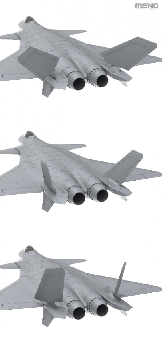 Meng LS-002 Chinese J-20 Stealth Fighter 1/48 – zdjęcie 13