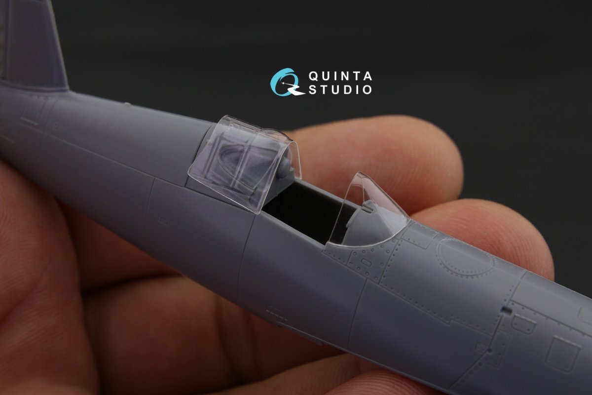 Quinta Studio QC72023 F4U-1 Corsair (Bird cage) vacuformed clear canopy (for Tamiya kit) 1/72 – Bild 2