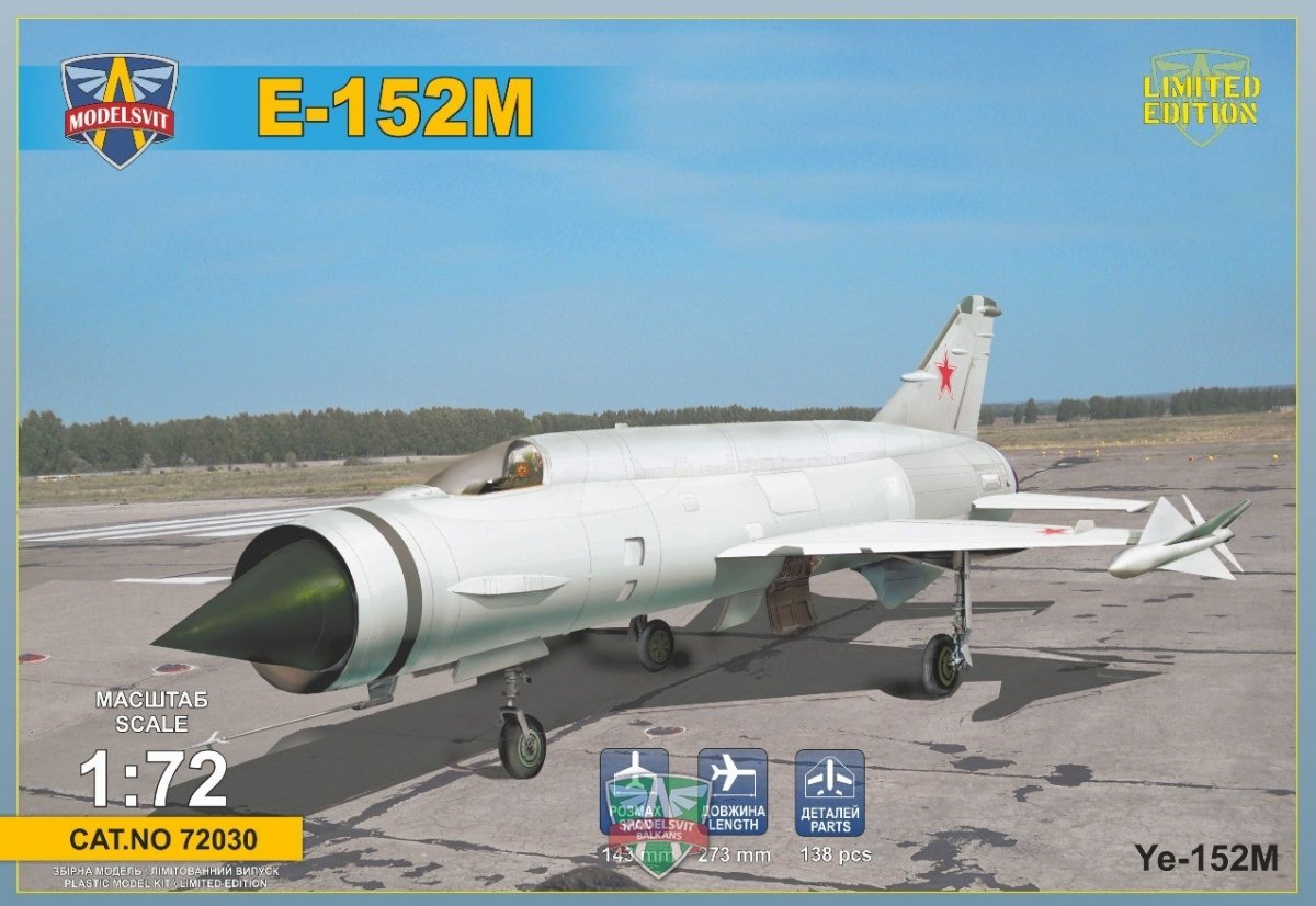 Modelsvit 72030 Ye-152M Heavy interceptor prototype 1/72