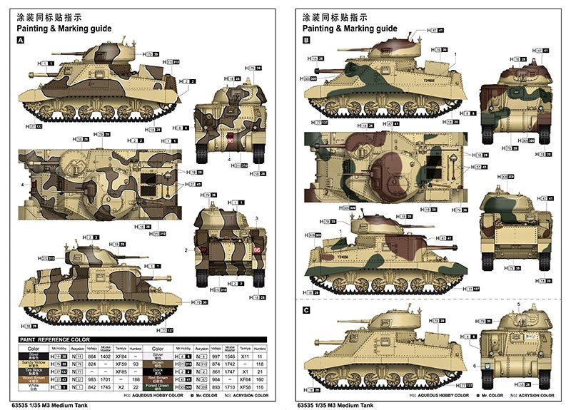 J&amp;#39;adore le kit 63535 M3 Grant Medium Tank 1/35 – image 4