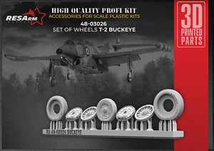 RESArm 48-03026 T-2 BUCKEYE - Wheels under load (3D resin printing) 1/48