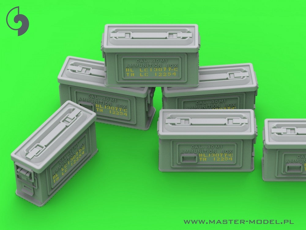 Master GM-35-091 Skrzynki amunicyjne M1 do karabinu Browning M1919 .30cal (7,62mm) (6 szt.) - ZAMKNIĘTE 1/35 – zdjęcie 5