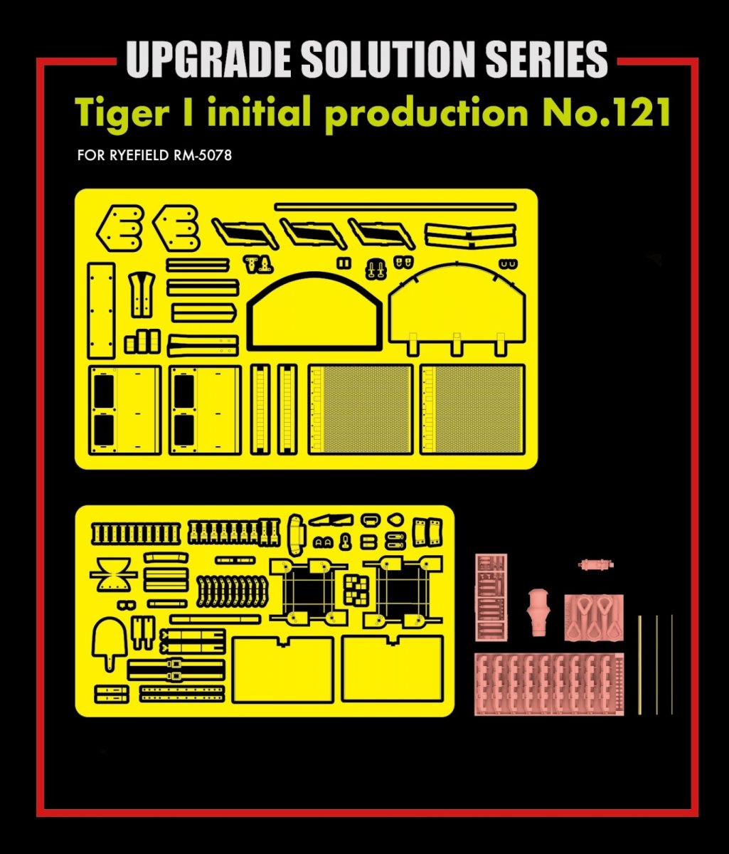 Rye Field Model 2038 TIGER I 121 initial production UPGRADE SOLUTION SERIES 1/35 – imagen 2