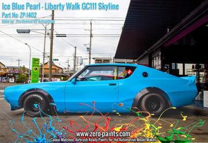 Zero Paints ZP-1402 - Ice Blue Pearl Paint for Liberty Walk GC111 Skyline (Ken Mary) 60ml – zdjęcie 4