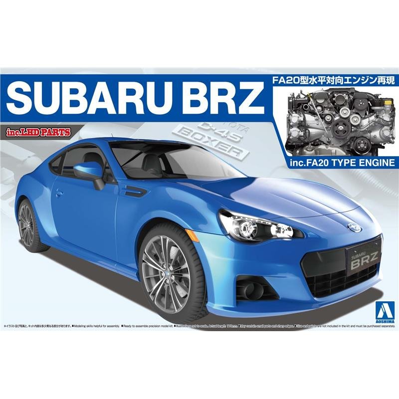 Aoshima 00761 SUBARU BRZ &amp;#39;12 avec moteur détaillé complet 1/24