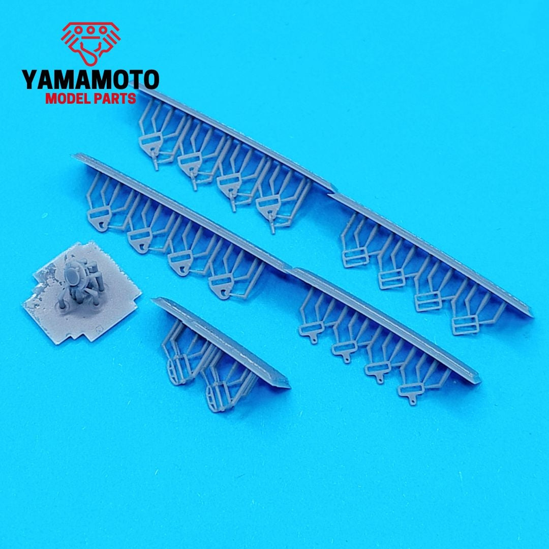 Yamamoto YMPTUN116 Racing Seatbelts 4 Points Set 1 - Black &amp;amp; Red 1/24 – imagen 5