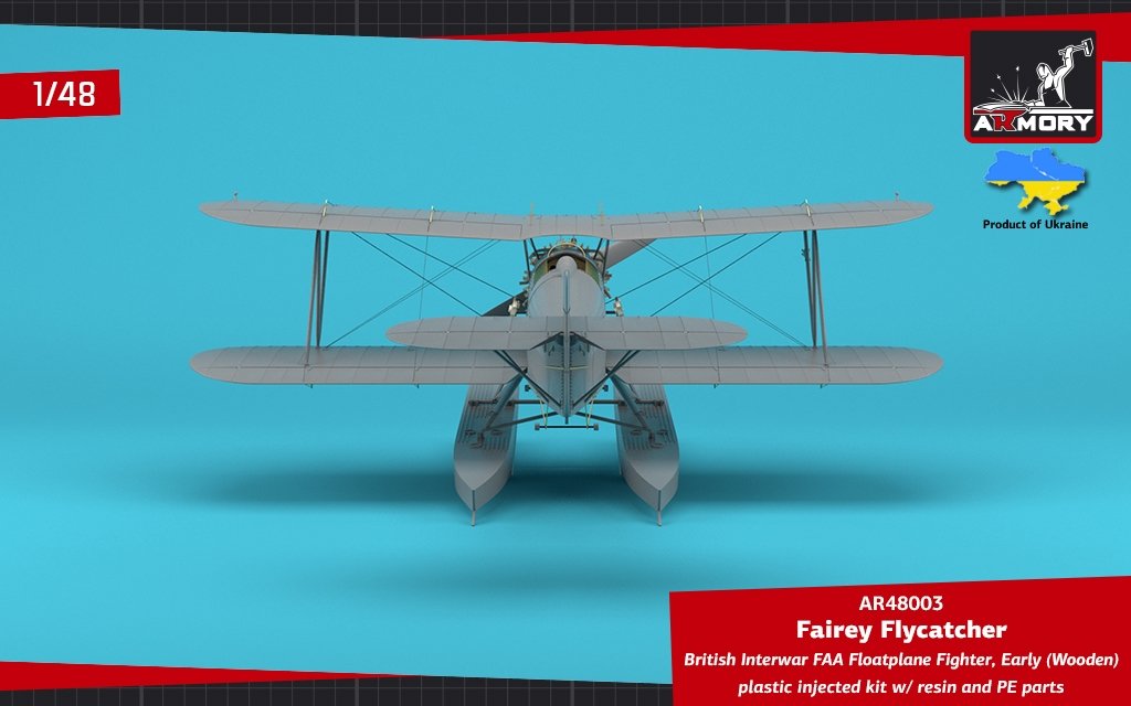 Armory Models 48003 Fairey Flycatcher British FAA Inter-War Floatplane Fighter, on Wooden Floats 1/48 – immagine 10