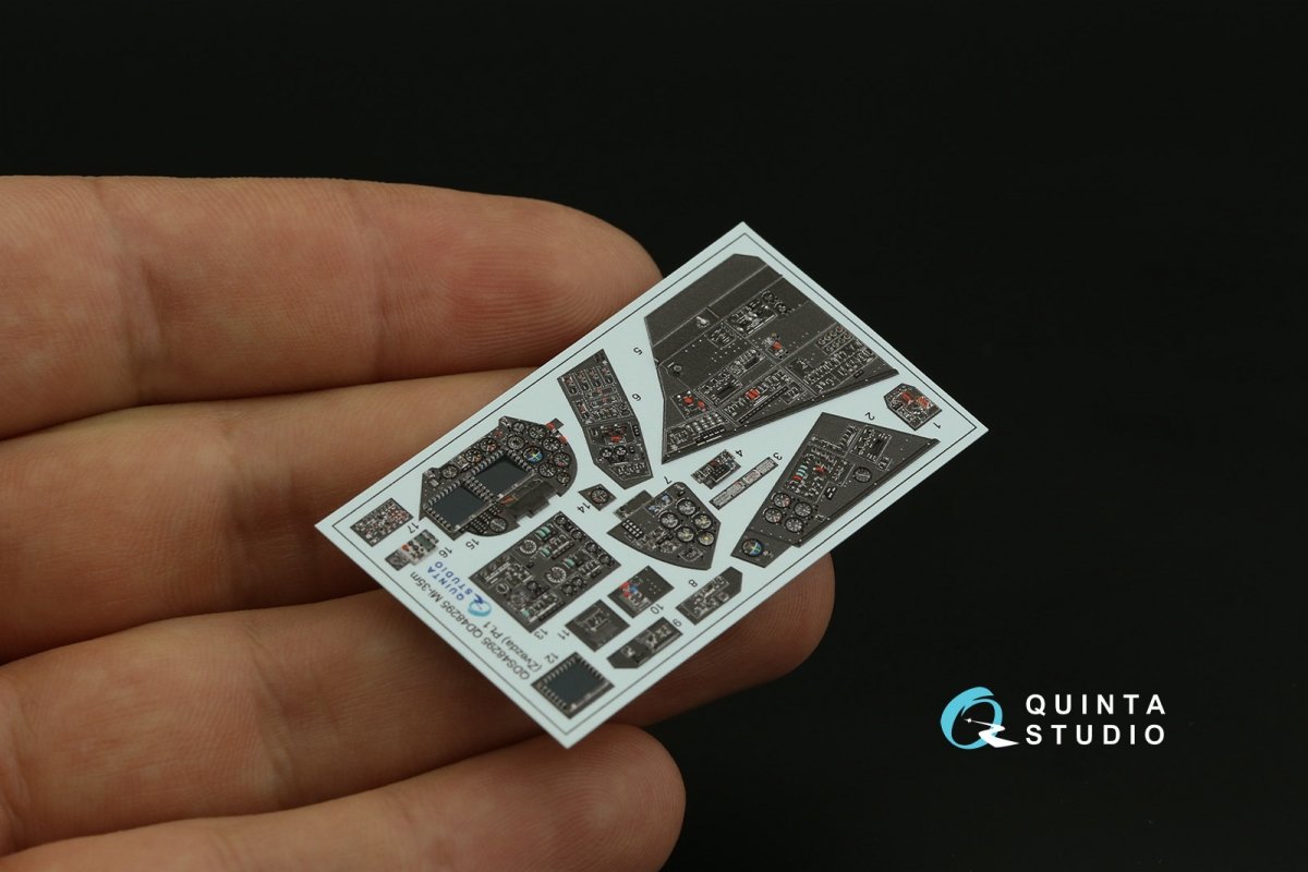 Quinta Studio QDS-48295 Mi-35M 3D-Printed &amp;amp; coloured Interior on decal paper (Zvezda) (Small version) 1/48 – immagine 6