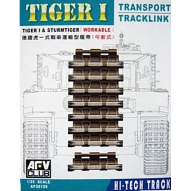 AFV Club 35129 TIGER I & STURMTIGER WORKABLE TRANSPORT TRACKLINK 1/35