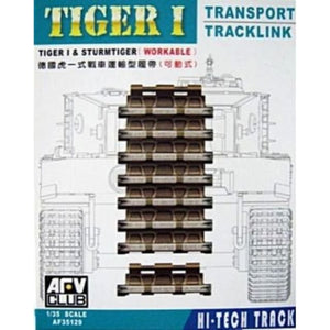 AFV Club 35129 TIGER I &amp;amp; STURMTIGER WORKABLE TRANSPORT TRACKLINK 1/35