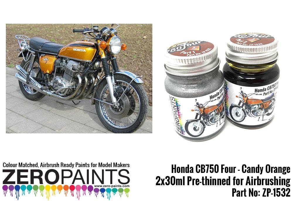 Zero Paints ZP-1532 Honda CB750 Four - Peinture Orange Candy (2 x 30 ml)