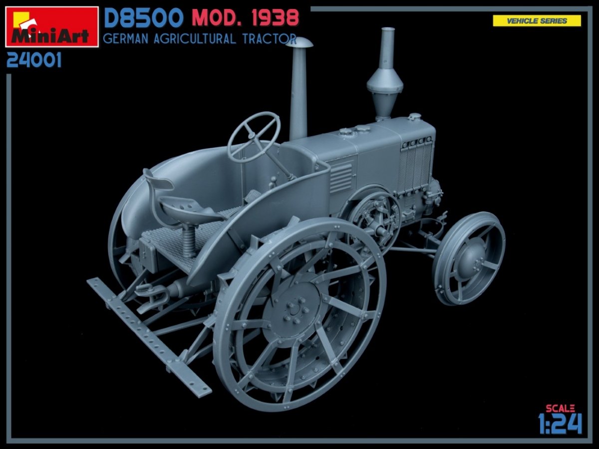 MiniArt 24001 GERMAN AGRICULTURAL TRACTOR D8500 MOD. 1938 1/24 – Bild 10
