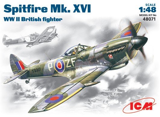 ICM 48071 Spitfire Mk.XVI WWII British fighter (1/48)
