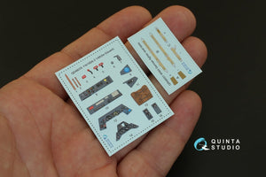 Quinta Studio QD48003 Yak-1 (mid. production) 3D-Printed &amp;amp; coloured Interior on decal paper (for all kits) 1/48 – immagine 4