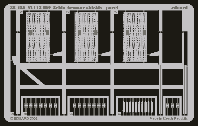 Eduard 35438 M-113 IDF Zelda armour shields 1/35 Academy – immagine 4