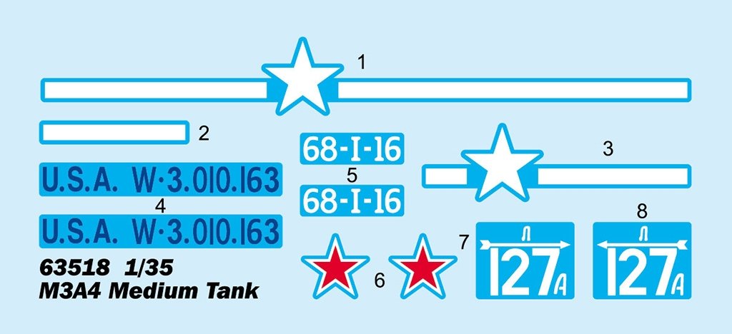 I Love Kit 63518 M3A4 Medium Tank 1/35 – image 3