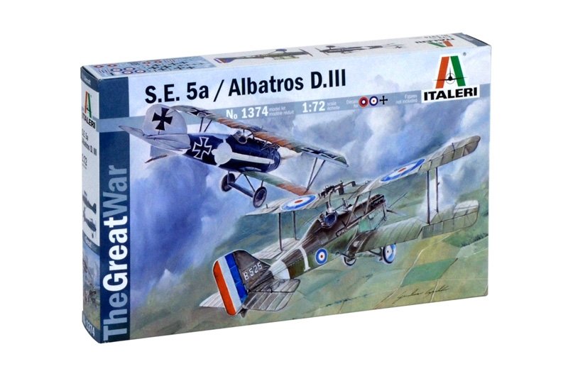 Italeri 1374 S.E.5a / ALBATROS D.III 1/72 – imagen 2