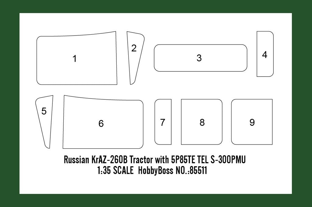 Hobby Boss 85523 Russian KrAZ-260B Tractor with MAZ/ChMZAP-5247G semitrailer 1/35 – imagen 5
