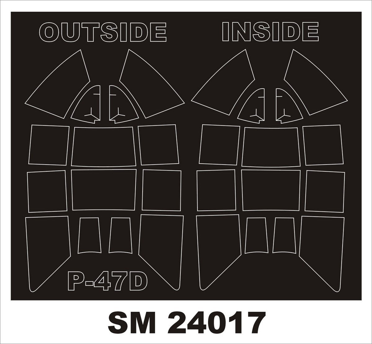 Montex SM24017 P-47D RAZORBACK Kinetic 1/24