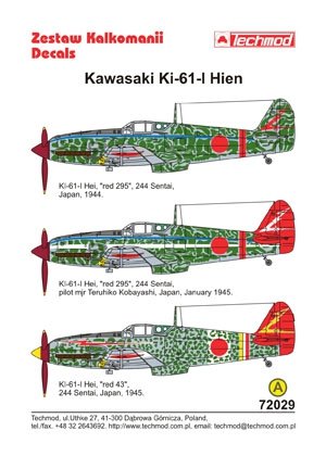 Techmod 72029 - Kawasaki Ki-61 Hien 1/72 – imagen 2
